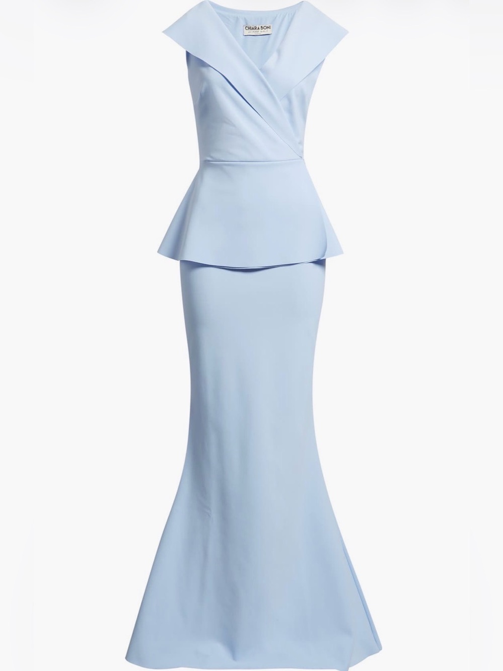 CHIARA BONI LA PETITE ROBE Moxelle Portrait Collar Gown
